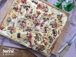 variations tarte flambée aux champignons