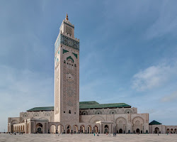 Une image de la Mosquée Hassan II Casablanca au Maroc.